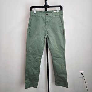GAP Straight Performance Modern Straight Khakis Pants Spring Olive Green 28x30
